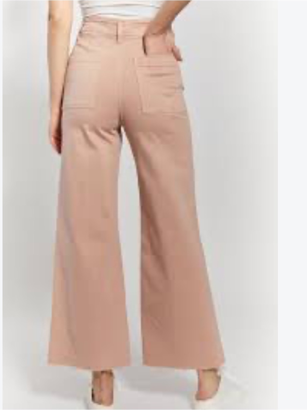 Oat New York pants Wide-Leg Ankle-Length Pants in Blush